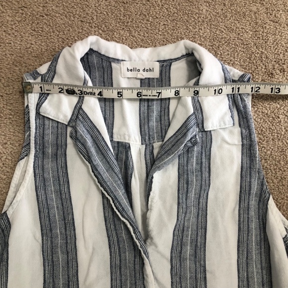 Bella Dahl Striped Sleeveless Romper Size Medium - Picture 16 of 16